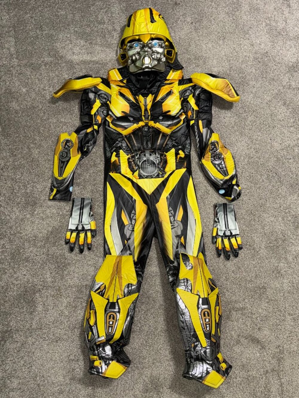 Boys Bumblebee Transformers Halloween Costume Size Large 10-12